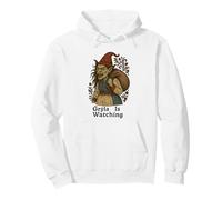 Gryla Is Watching Icelandic Christmas Ogress Folklore Pullover Hoodie