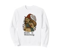 Gryla Is Watching Icelandic Christmas Ogress Folklore Sweatshirt