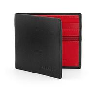 Gryphen Men's RFID Blocking Genuine Leather Wallet (Black/Red)