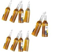Gryshanyun 10Pcs Mini Beer Bottle Resin Charms, Drinking-Themed Pendant for DIY Jewelry Making, Necklaces, Earrings, Keychains