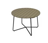 Grythyttan Stålmöbler 9A dining table Light green oak-black, Ø100 cm