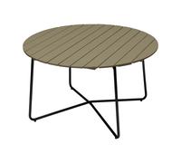 Grythyttan Stålmöbler 9A dining table Light green oak-black, Ø120 cm
