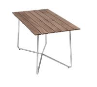 Grythyttan Stålmöbler B25A table Teak-hot-dip galvanized stand