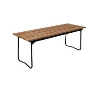 Grythyttan stålmöbler - Bench 8 110 cm, Teak / Black Steel - Teak