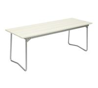 Grythyttan stålmöbler - Bench 8 110 cm, White Lacquered Oak / Hot Galvanized Steel - White lacquered oak