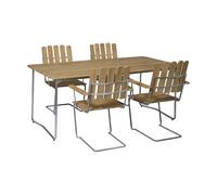 Grythyttan Stålmöbler Grythyttan dining set oak B31 170cm + 4pcs A2