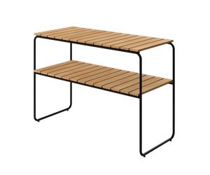 Grythyttan stålmöbler - L105 Console Table, Oiled Oak / Black - Oiled Oak