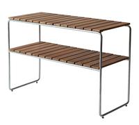 Grythyttan stålmöbler - L105 Console Table, Untreated Teak / Hot Galvanized Steel - Teak