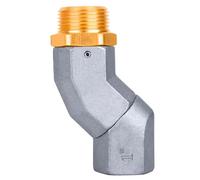 GRYVOZE 1 Inch NPT Fuel Hose Swivel - Multi Plane 360° Rotating Connector for Fuel, Water, Diesel, Gasoline, Kerosene Transfer Pumps, Tanks, and Nozzles