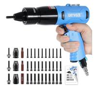 GRYVOZE Pneumatic Rivet Nut Gun with Self-Locking Head Gun M6, M8, M10 Mandrels