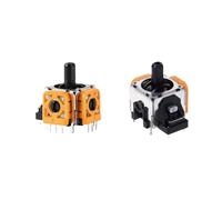 GRzHKN 2 Pack Replacement 3D Thumbstick Compatible With PS5 PS4 Switch Pro Series Repair Parts(PS4 pro)