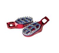 GRZPCJZM Compatible With 2024 EXC 300 Foot Lever Foot Pegs Rest Footrests Pedals Compatible With 125-500 250 300 350 EXC EXCF XCW XC SX XCF SXF 2023 2024(Red)