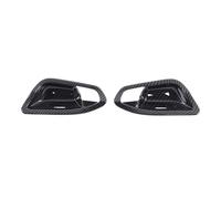 GRZPCJZM Compatible with ABS Carbon Fiber Gloss Black Car Door Inner Handle Bowl Cover Decoration Sticker Compatible with BMW 1 2 Series F20 F21 F22 F23 2012-2019(Carbon Fiber)