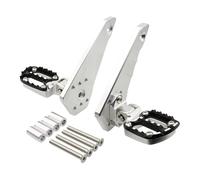 GRZPCJZM Compatible With Accessories Folding Rear Foot Pegs Passenger Foot Rest Pedal Footrest Footpegs Compatible With X-ADV XADV 750 XADV750 2021 2022 2023(Silver Black)