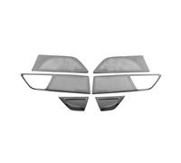GRZPCJZM Compatible With BMW 7 Series G11 G12 2016-2020 Aluminum Alloy Treble Audio Speaker Tweeters Cover Net Cover(Black With Logo B)