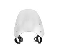 GRZPCJZM Compatible With Bonneville Bobber 2017-2024 Motorcycle Windshield With Stand Wind Deflectors Kit(Sliver)