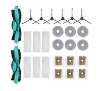 GRZPCJZM Compatible With Cecotec Conga 11090 13090 Spin Revolution Robot Vacuum Cleaner Roller Side Brush Filter Mop Pads Bag(D(26Pcs))