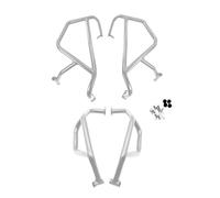 GRZPCJZM Compatible With CFMOTO 450MT 2024 Motorcycle Engine Guard Highway Crash Bar Frame Protection Bumper(Full Set(Silver))