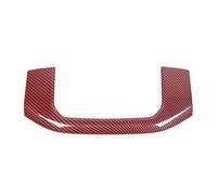 GRZPCJZM Compatible With Dodge Ram 2018-2025 Car Center Console Storage Box Compartment Frame Decoration Cover Trim(Red Carbon FIber)