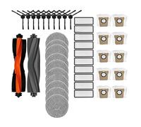 GRZPCJZM Compatible With L20 Ultra / L30Ultra / X20 Pro Robot Vacuum Parts Main Side Brush Filter Mop Pad Bag(Navy Blue)