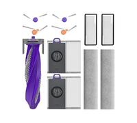 GRZPCJZM Compatible With Narwal Flow Vacuum Parts Main Roller Side Brush Large Capacity Bag Filter Mop Cloth Accessories(Gold)