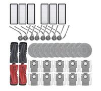 GRZPCJZM Compatible With Qrevo 5AE /Curv S5X 5A1 5XC,Robotic Vacuum Cleaner Parts Main Side Brush Filter Mops(Plum)