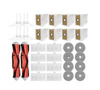 GRZPCJZM Compatible With Xiaomi Lydsto W2 / Cybovac S60 / AICLE INS-200 Bag Main Side Brush Filter Mop Cloths Rag Part(Light green)