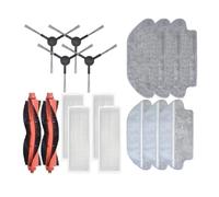 GRZPCJZM Compatible With Xiaomi Mijia Robot Vacuum Mop 2S/ P/Pro Mop Cloths Main Side Brush Filter XMSTJQR2S STYJ02YM(SET 5)