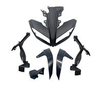 GRZPCJZM Compatible With YAMAHA MT-09 MT09 2017-2020 Headlight Cover Protective Shell Instrument Frame Upper Fairing(A-Black 1 Set)