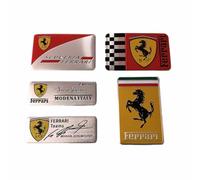GRZZCYBF Car Side Emblem Badge for Ferrari 430 Scuderia,Car Logo Sticker Side Fender Decal Decorative Logo Label Auto Exterior Accessories
