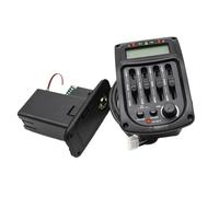 GS 3 Acoustic Guitar Preamplifier 4 Band EQ Piezo Pickup with Tuner and Phase Function LCD Display Professional Acoustic Pickup