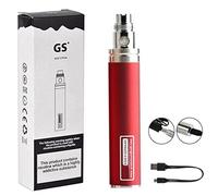 GS EGO II Prime 2200mAh E-Cigarette Vape Battery with Micro USB Charger 510 E-Shisha No Nicotine No Nicotine - Red