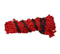 GS Equestrian 50" Haynet - Small Hole (2") Slow Feed Hay Net for Horses - Durable HDPE, 22 Rings, Reduces Waste for Stable, Field & Travel (Red, 50")