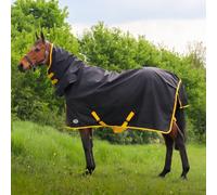 GS Equestrian Combo Neck 0g Turnout Rug (5'6, Black/Yellow)