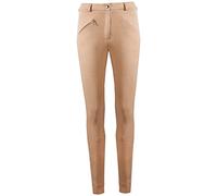 GS Equestrian Kerry 1-Tone Jodhpurs GSE001 Women's Girl's Various Sizes Zip Pocket Medium Weight Material (Beige, 18)