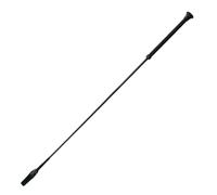 GS Equestrian Riding Crop - Rubber Grip Handle Horse Crop for Schooling & Everyday Riding (Black, 30")
