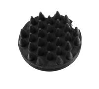 GS Equestrian Rubber Groomer Brush for Horses - Flexible Rubber Curry Comb, Removes Dirt, Mud & Loose Hair, Massage Grooming Tool for Coat Shine & Bathing (Black)