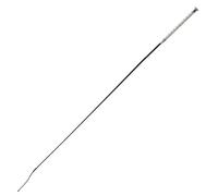 GS Equestrian Sparkle Dressage Whip - Crystal Grip Riding Whip with 11cm Flick for Training & Competition (White, 100cm)