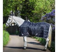 GS Equestrian Standard Neck 150g Stable Rug. Warm and Durable Stable Rug for Horses. (6'9, Black/Grey)