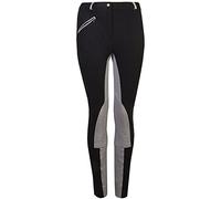 GS Equestrian Women's Kerry Jodhpurs, Black/Grey - Size UK 8