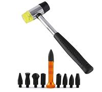 GS Hand Tools 10pcs Paintless Dent Repair Kit Metal Hammer Tap Down Tools Hail Dent Removal Tools For Car Refrigerator Door Dent Removal Tools