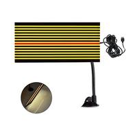 GS Led Reflector Stripe Line Board Paintless Dent Removal Repair Tools LED Light for Dent Detection Hail Damage Repair with 5m Long USB Cable and Ajustment Holder Yellow light