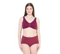 gs1 data protected company 4069787000005 Women's Bustier, Still-bh, Vorderverschluss, Cup C/D-E/F Bra, Grape red, 52 D