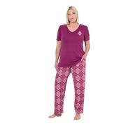 gs1 data protected company 4069787000005 Women's Pyjama, Boho Match Pajama Set, Fuchsia Pink, 58-60