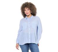 gs1 data protected company 4069787000005 Women's Streifenbluse,crepeware,Vokuhila Shirt, Light Blue, 24 UK/26 UK
