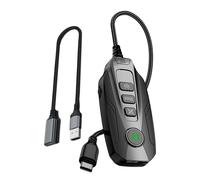 GS20 Type C/USB Small Sound Card 7.1 Channel External With Surround For Wide Compatibility Use Black External Card