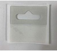 GSA - Flexible Euro Hooks Hang Tabs (500pc) 50mm x 50mm Roll | Plastic Sticky Tabs for Euro Hooks & Retail Display | Strong Adhesive Hanging Tabs