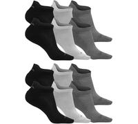 GSA ORGANICPLUS [+] 365 -Ultralight Low Cut Socks 6 Pack WHITE-BLACK-GREY Size 8-11