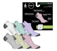 GSA OrganicPlus[+] Cotton Ultralight & Comfortable Low Cut Women’s Performance Socks - Sustainable and Eco-Friendly Organic Cotton Yarns for Long-Lasting Durability - Reinforced Heel and Toes