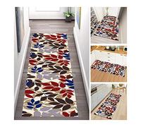 GSACLKES Carpets,Runner Rug Hall Carpet, 3D Print Floral Pattern Non-Slip Soft Thin Low Pile Washable for Liviroom Bedroom Child Room Pads/A/0.8 X 7M/a/1.4 * 5M